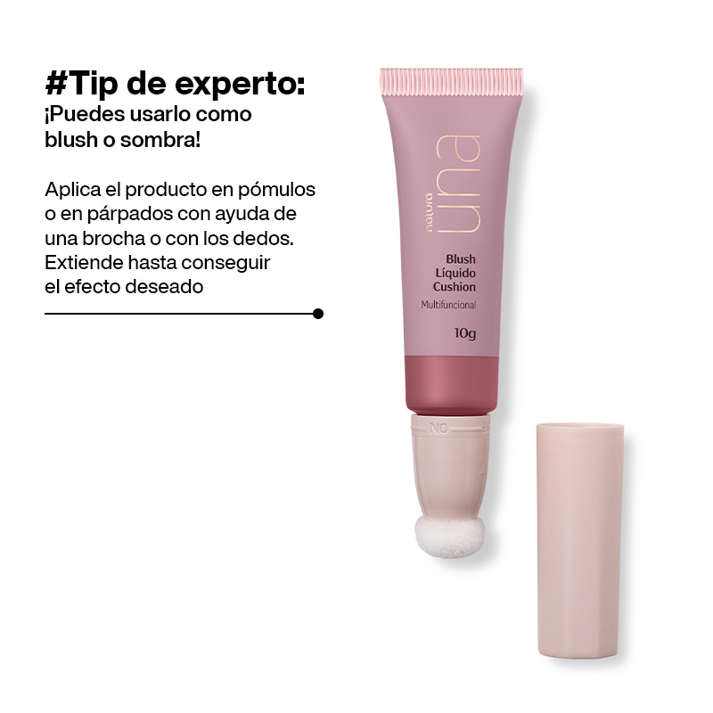 Una Blush líquido cushion rosa 10 g