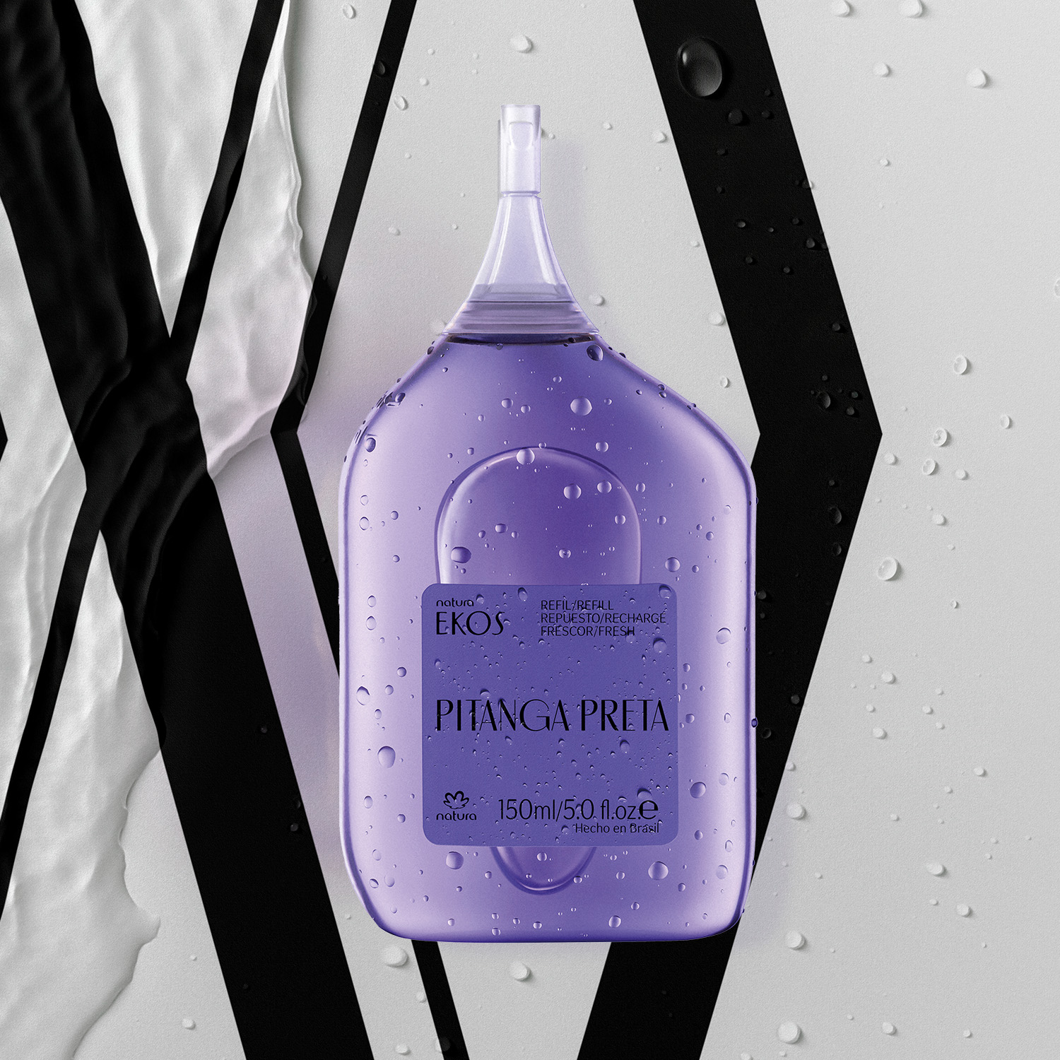 Repuesto Ekos Frescor eau de toilette pitanga preta 150 ml