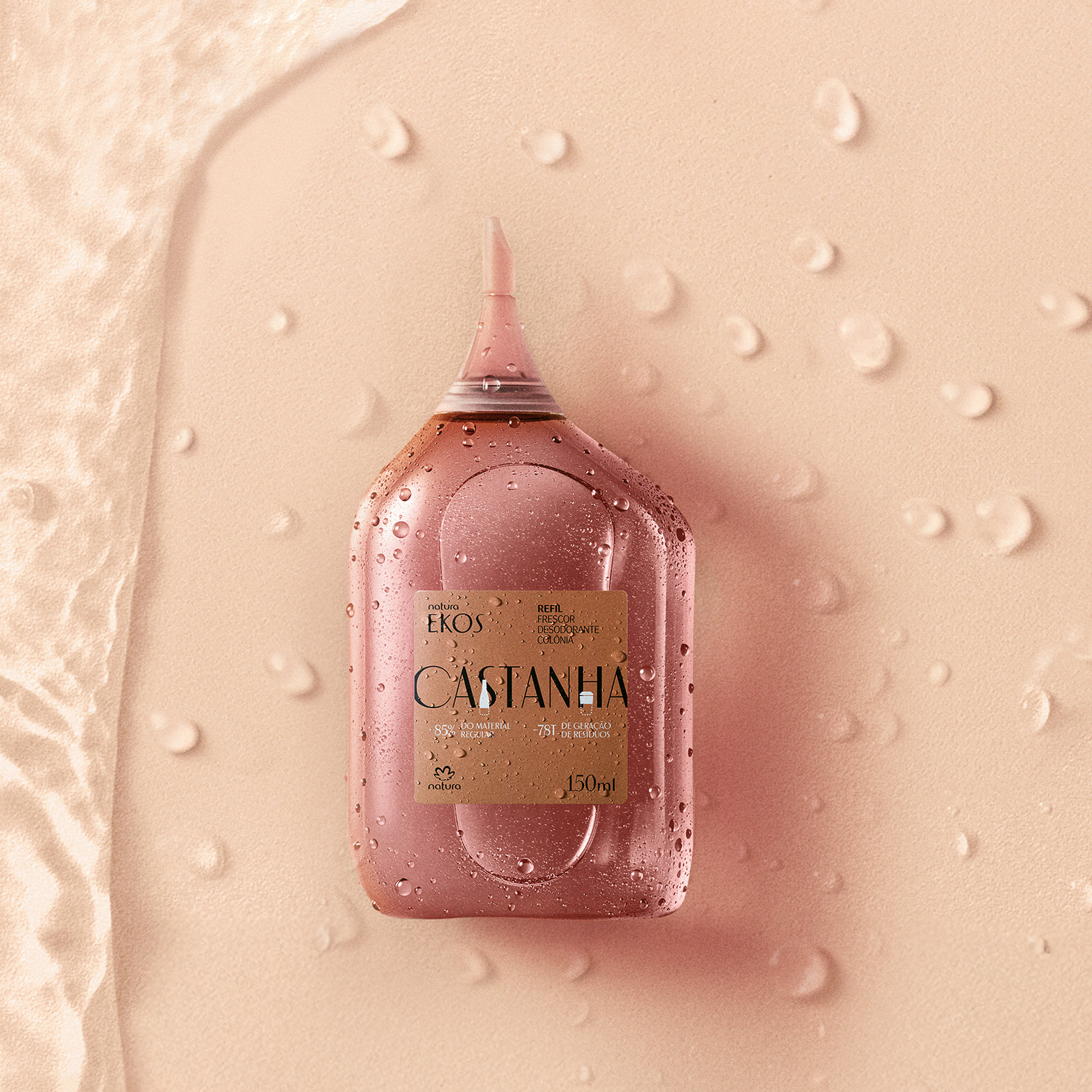 Repuesto Ekos Frescor eau de toilette castaña 150 ml
