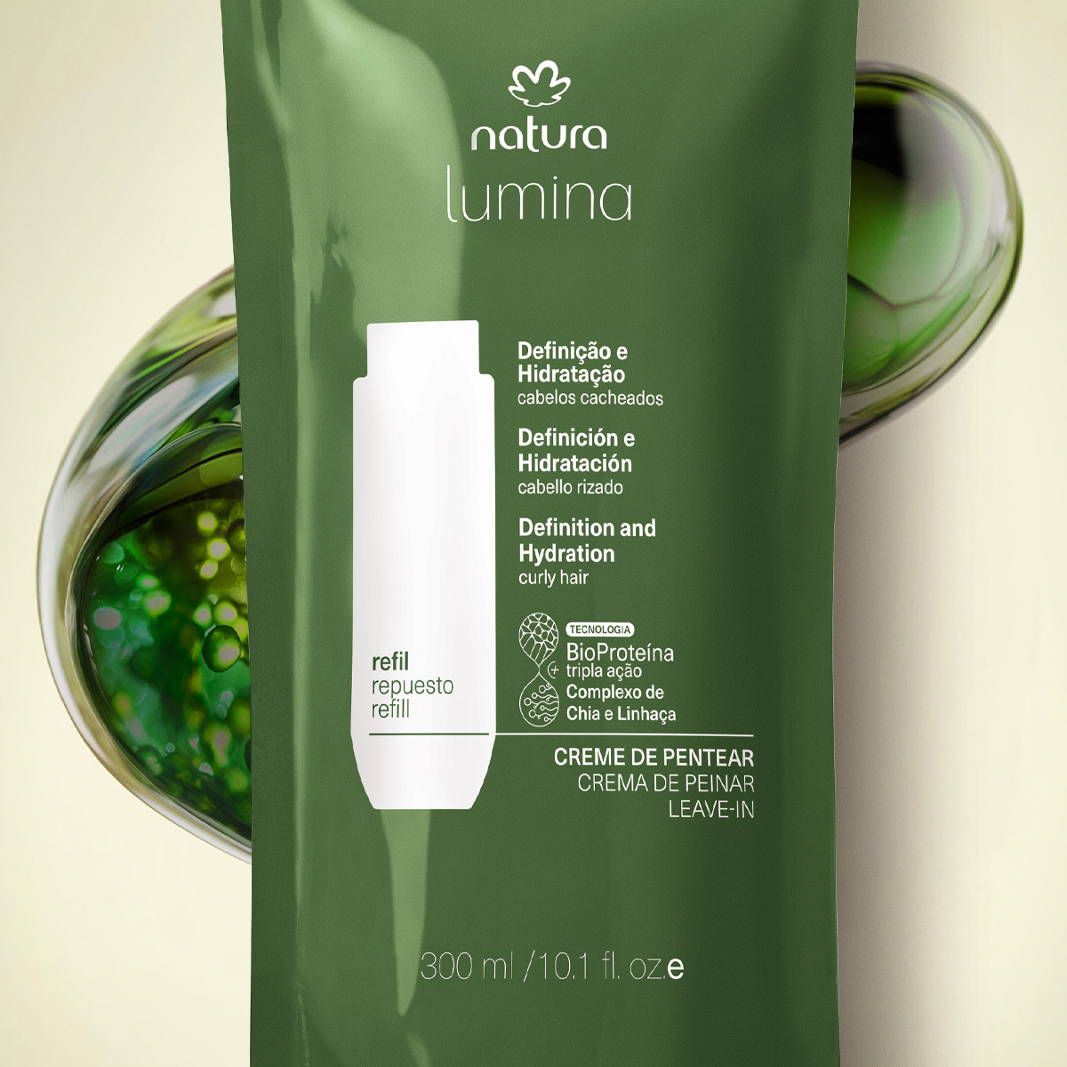 Repuesto Lumina Crema para peinar modeladora definición e hidratación 300 ml