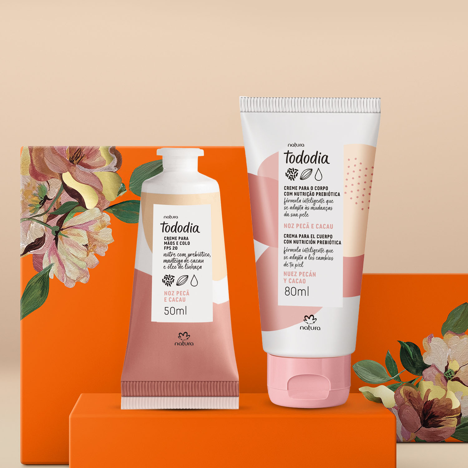 Regalo Madres Tododia Nuez Pecán y Cacao (1 crema cuerpo + 1 crema manos)