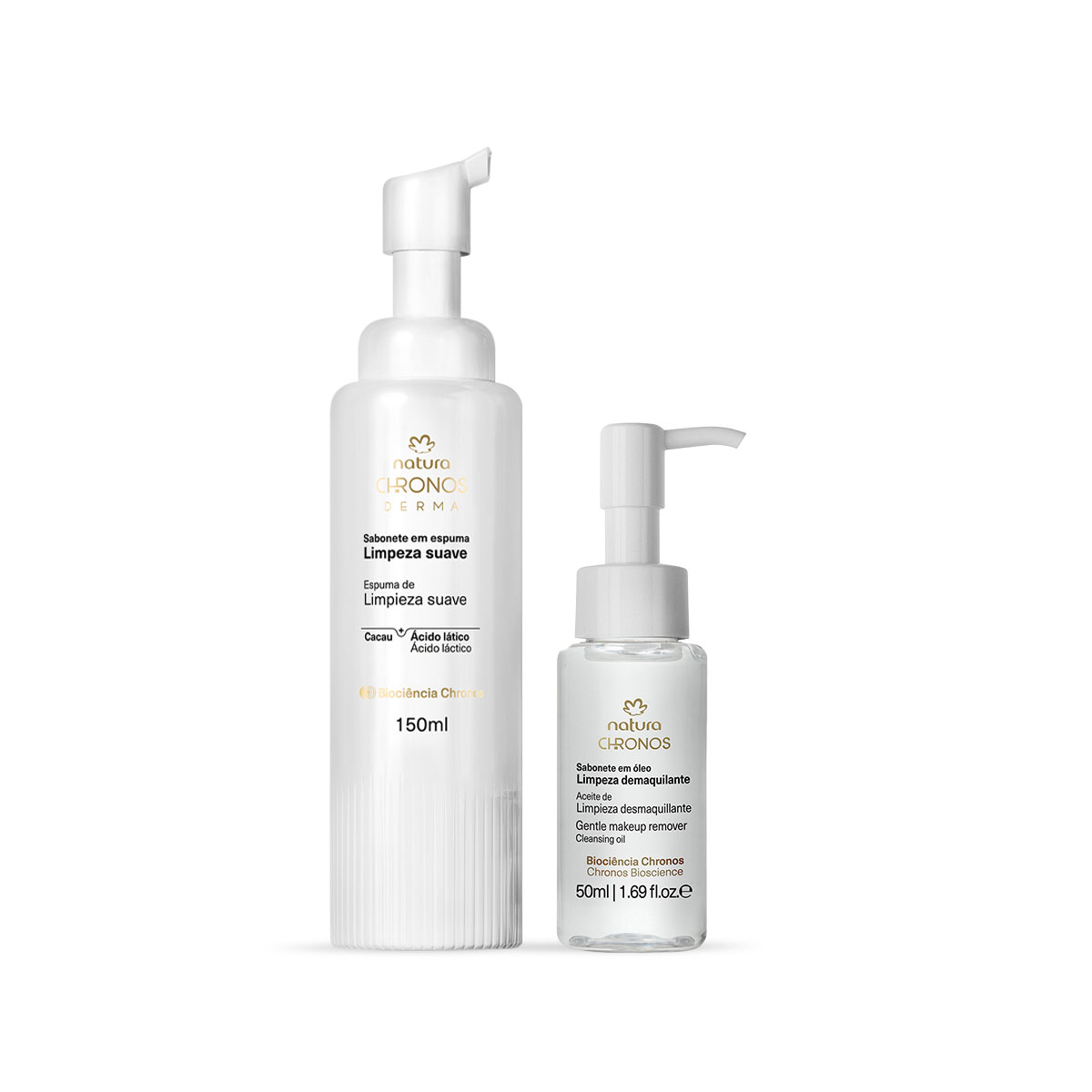 Kit Limpieza Facial Jabón en Espuma y en Aceite Chronos Derma