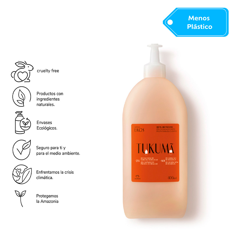 Repuesto Ekos Pulpa hidratante corporal tukumá 400 ml