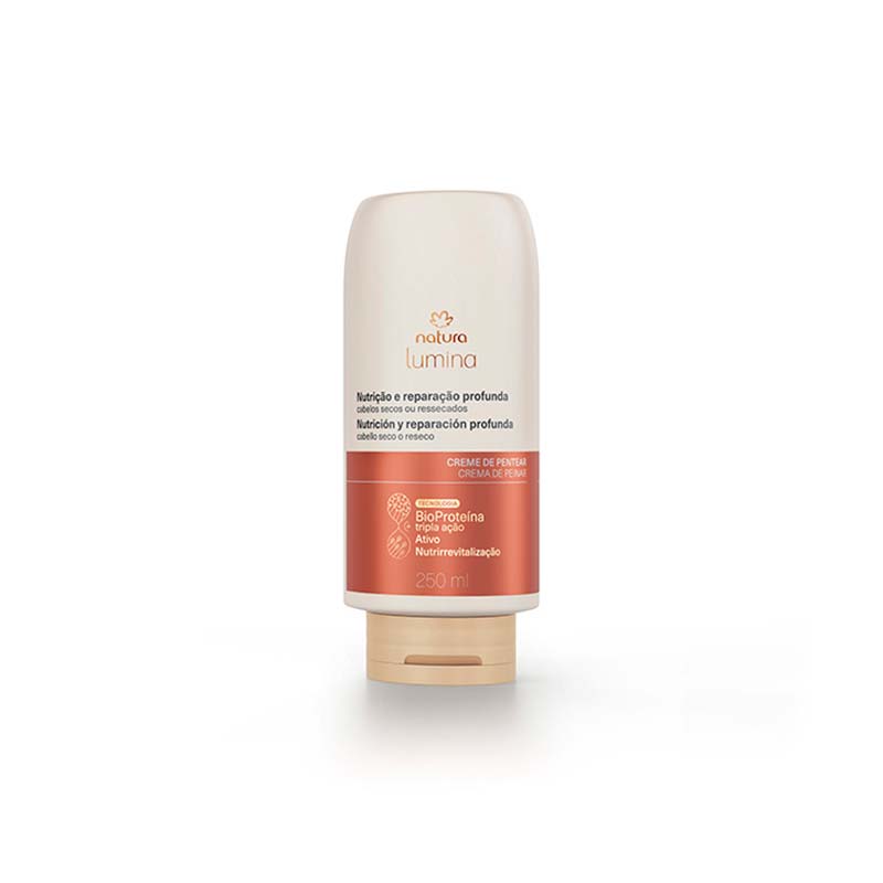 Lumina Crema para peinar selladora de cutículas  limpieza y nutrición 250 ml
