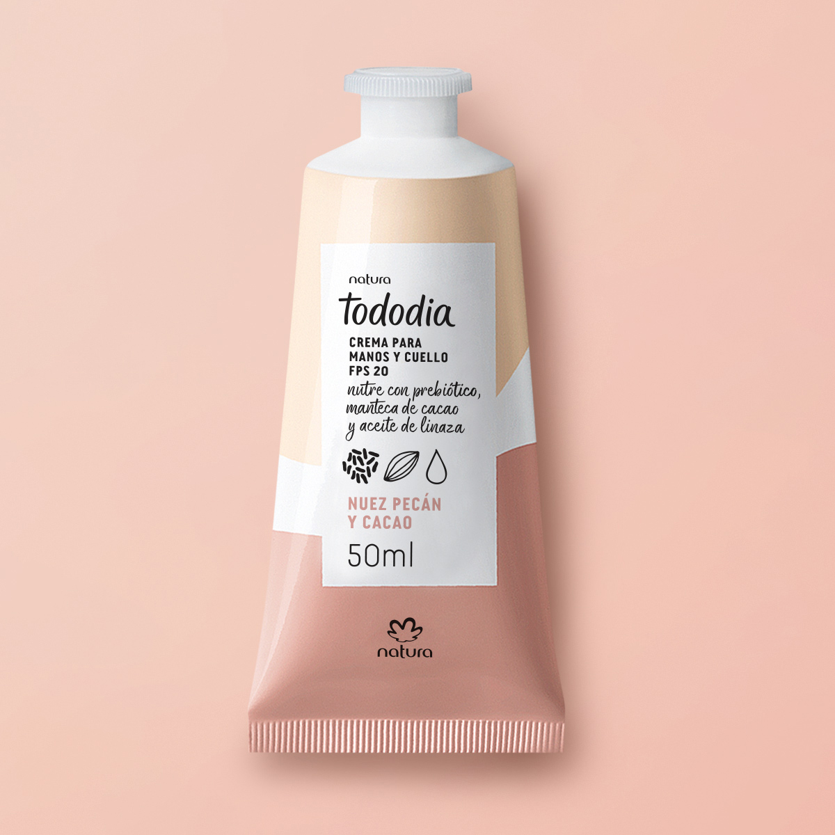 Tododia Crema nutritiva para manos nuez pecán y cacao  50 ml