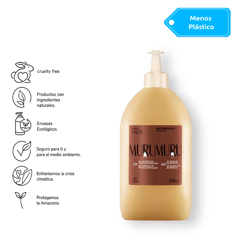 Repuesto Ekos Shampoo murumuru 300 ml
