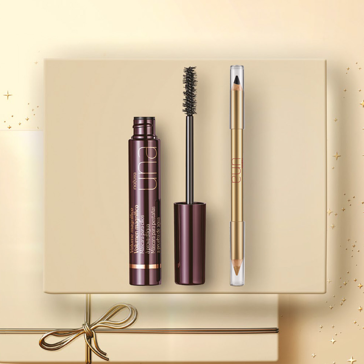 Regalo Una Mirada Sofisticada Punta Dorada y Negra