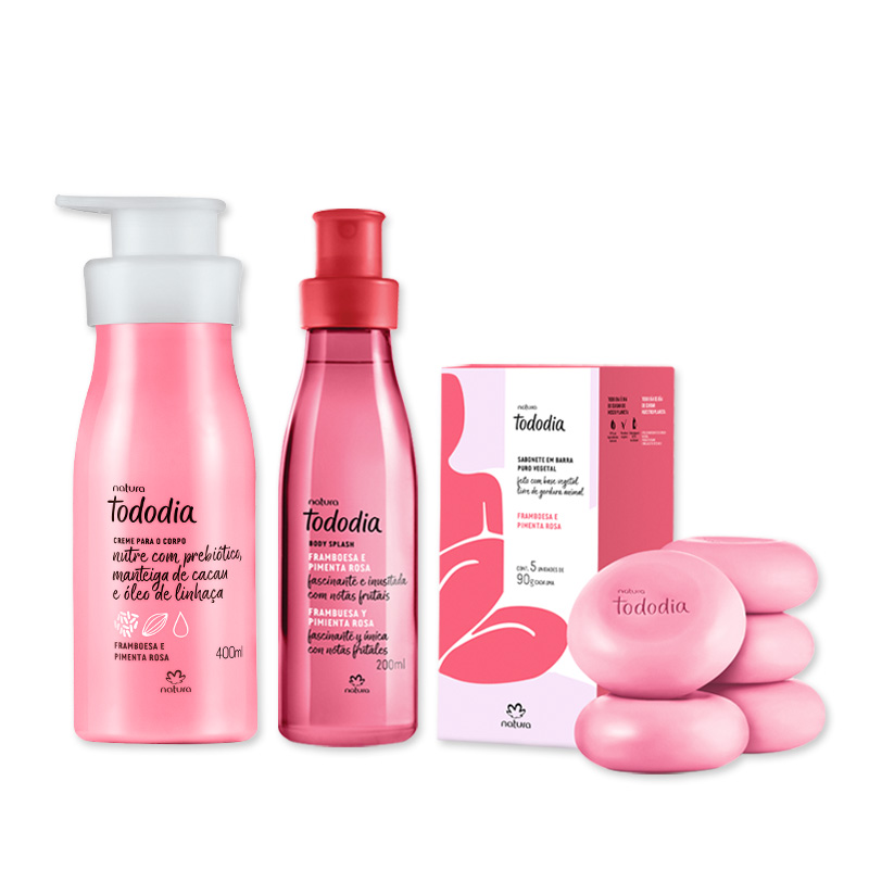 Kit Frambuesa y pimienta rosa limpieza e hidratación