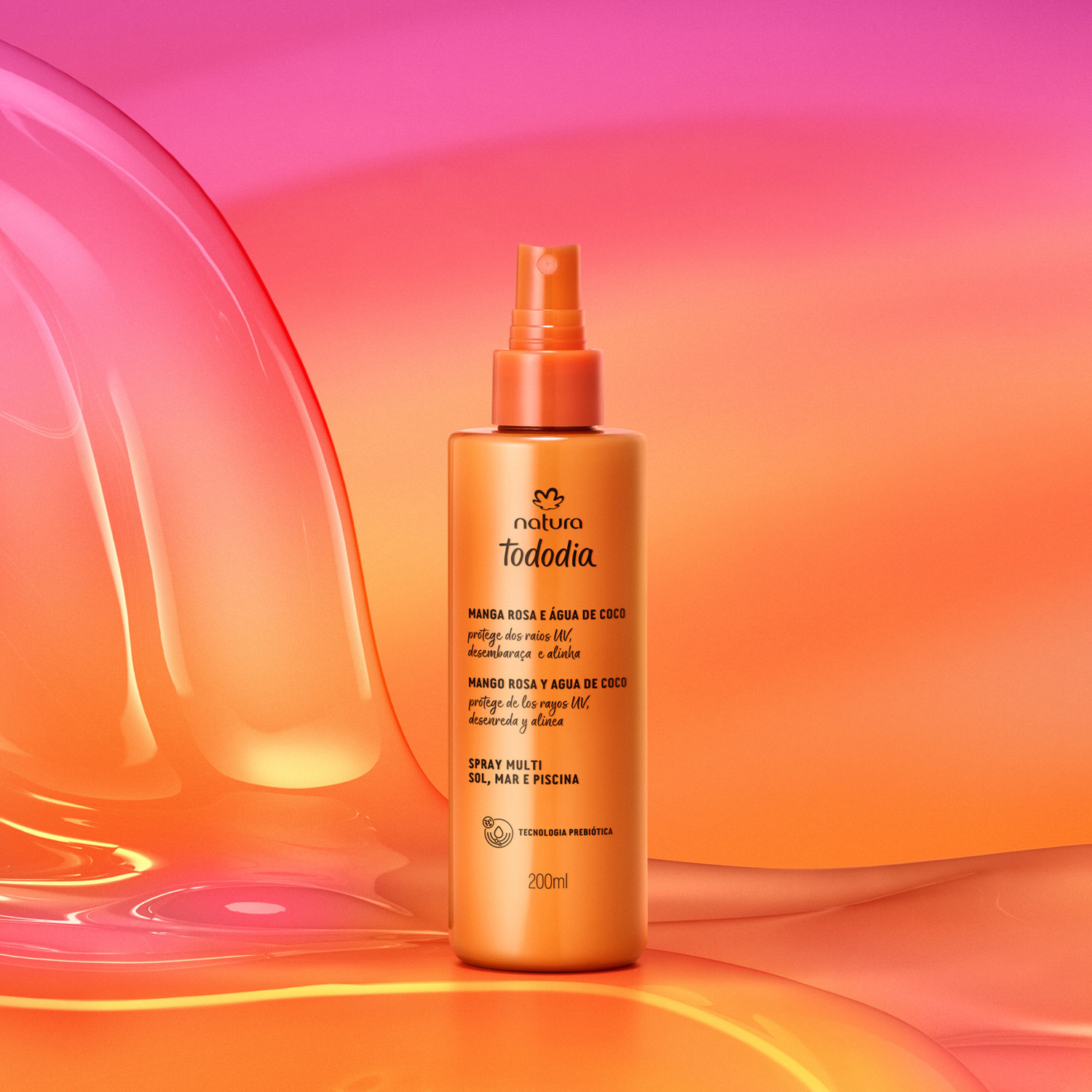 Spray Multi Sol, Mar y Piscina Tododia Mango Rosa y Agua de Coco