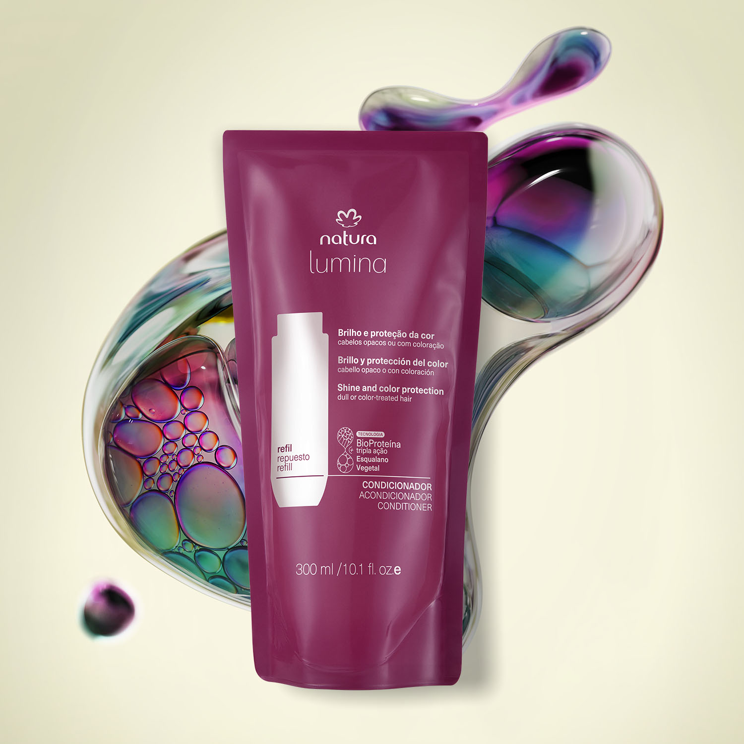 Repuesto Lumina Acondicionador protector brillo y protección del color 300 ml