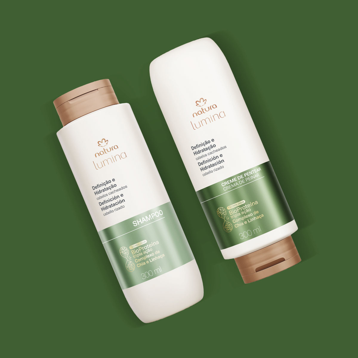 Kit Shampoo y Acondicionador Lumina Definición e Hidratación para Cabellos Rizados