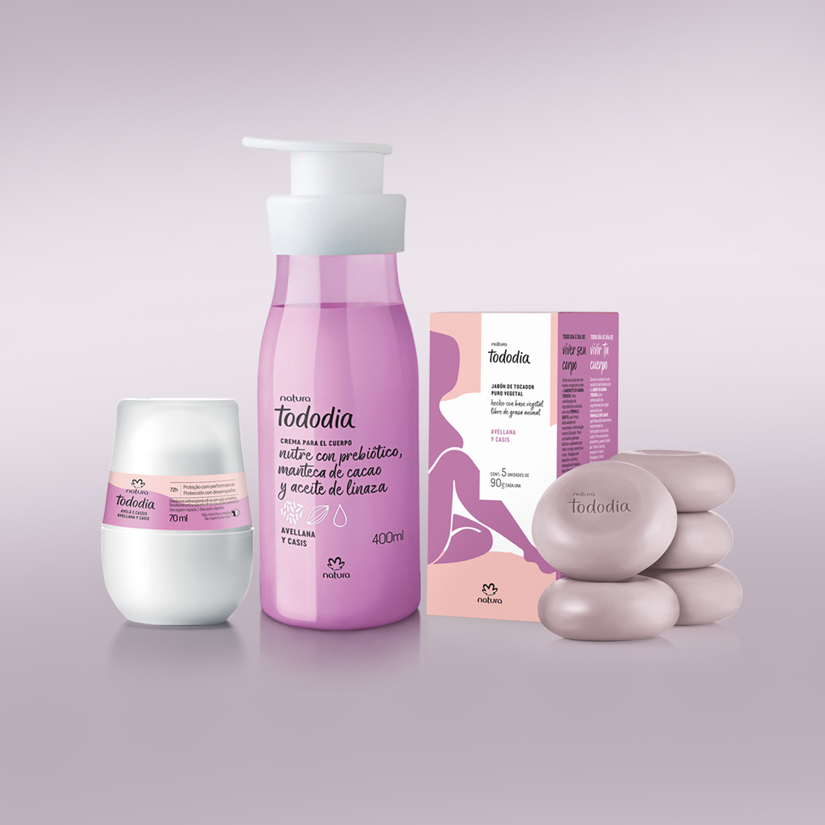 Kit Tododia Avellana y Casis Limpieza, Hidratación y Protección