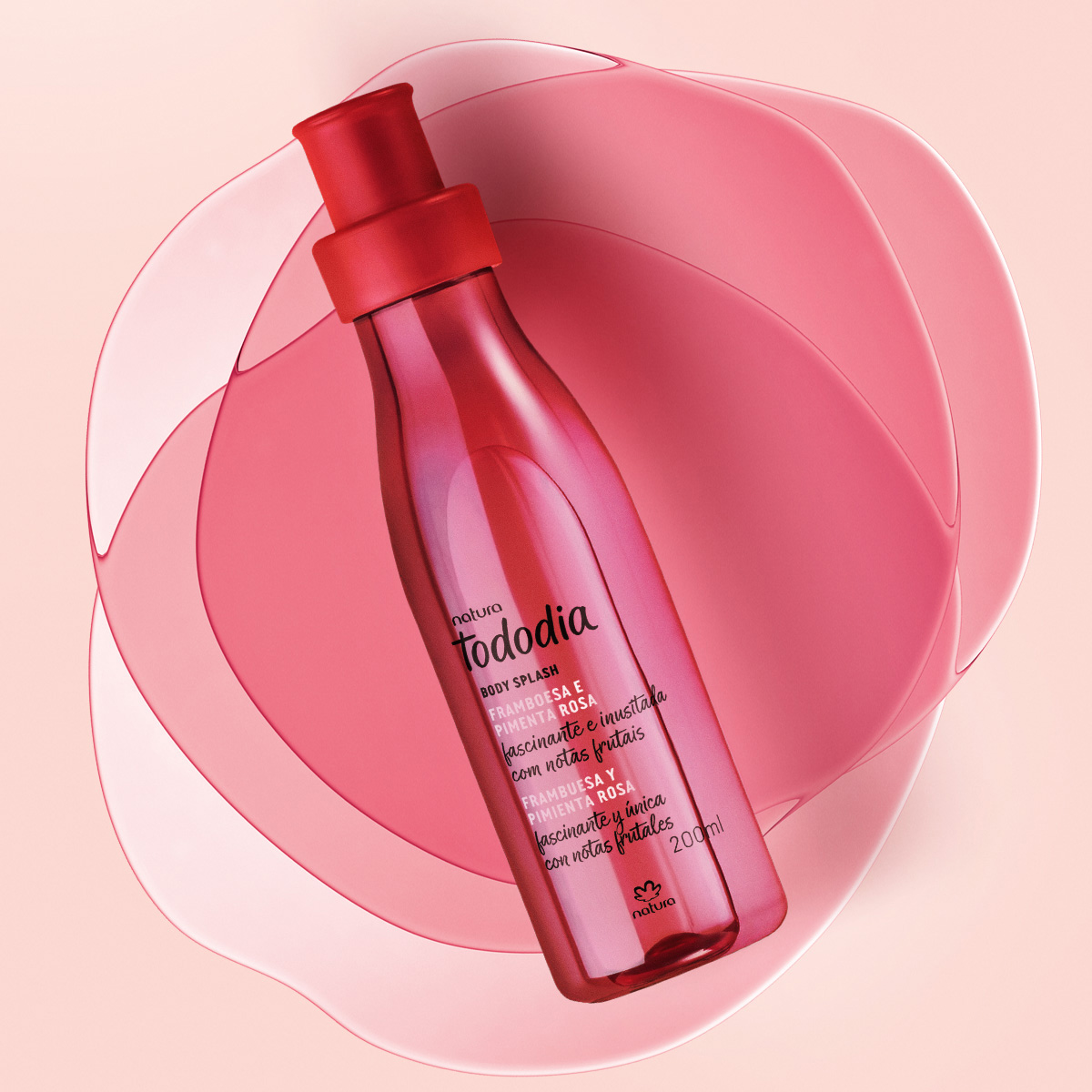 Body splash Frambuesa y Pimienta Rosa Tododia 200ml