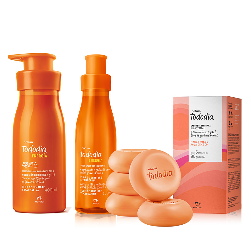Kit Tododia flor de jengibre y mandarina básico