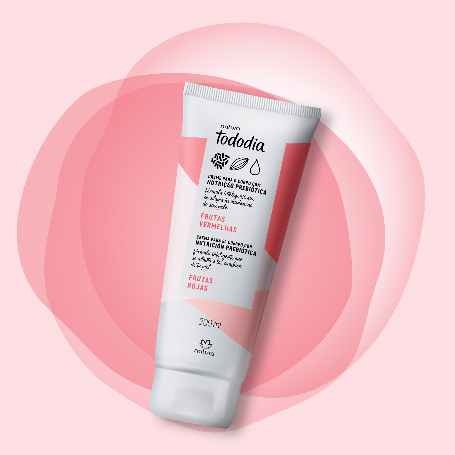 Tododia Crema nutritiva para el cuerpo frutas rojas 200 ml