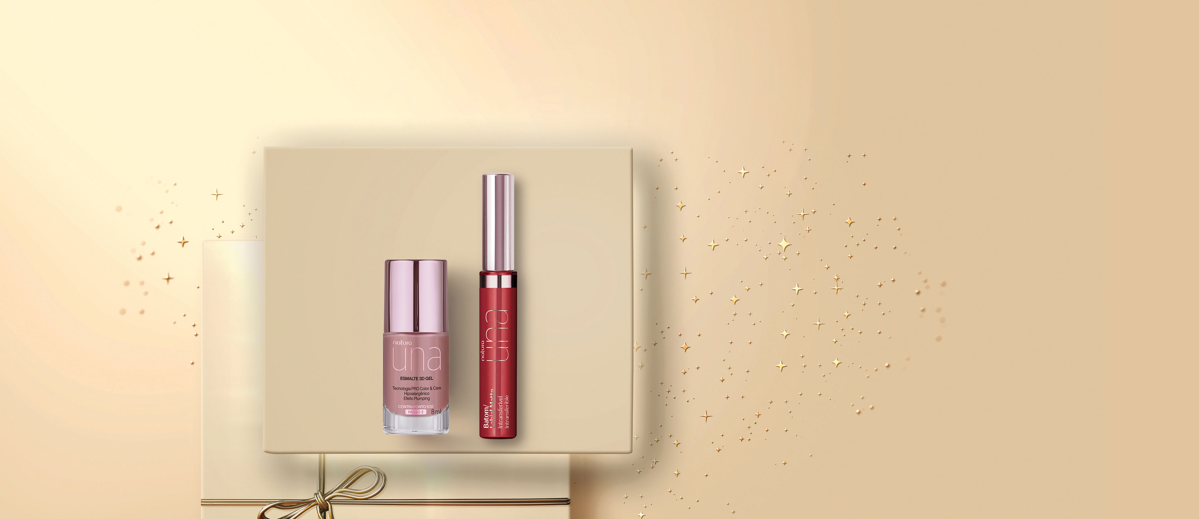 Regalo Natura Una Esmalte y Labial Nude