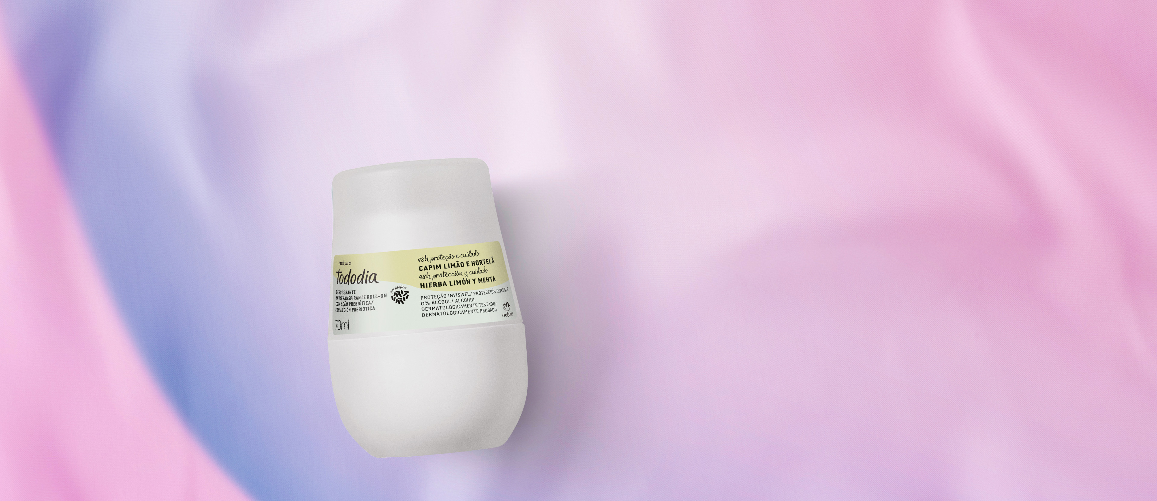 Tododia Desodorante antitranspirante roll-on hierba limón y menta 70 ml