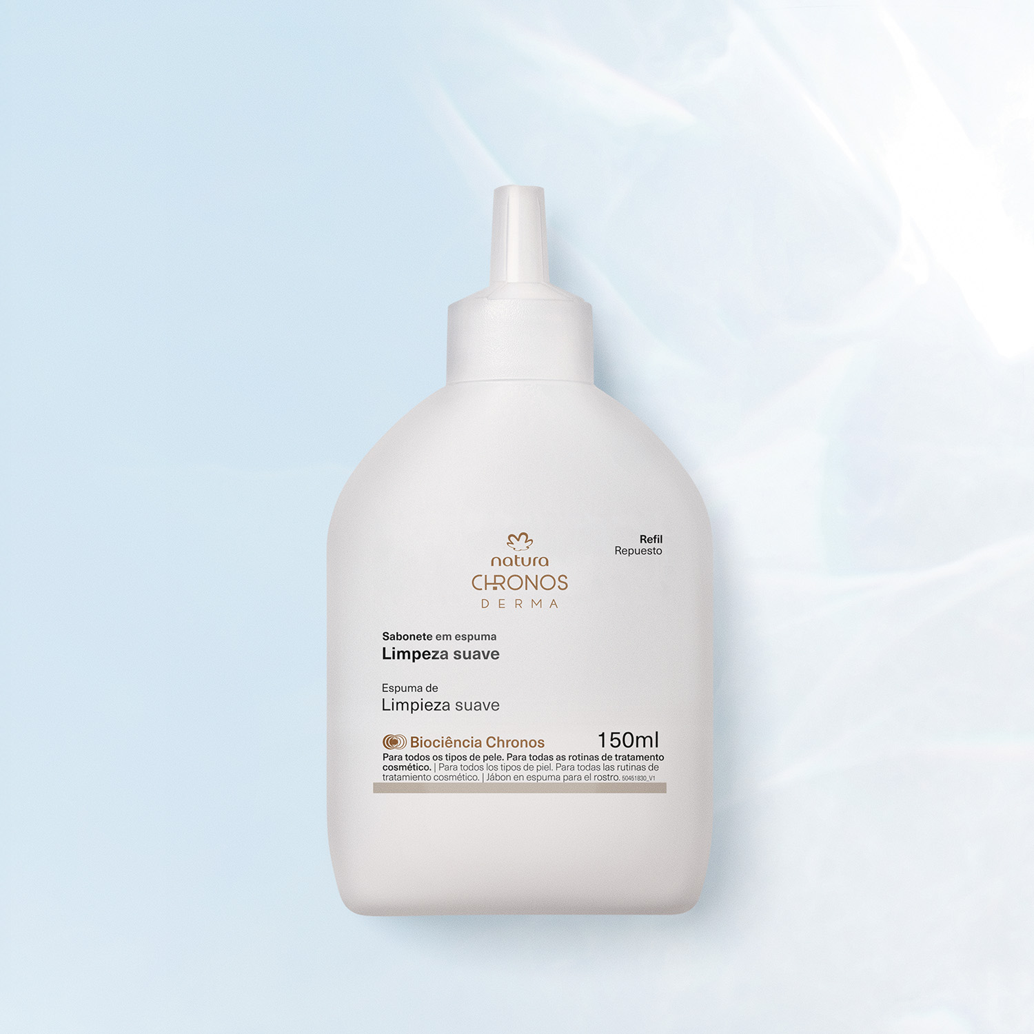 Repuesto Chronos Derma Espuma de limpieza suave  150 ml