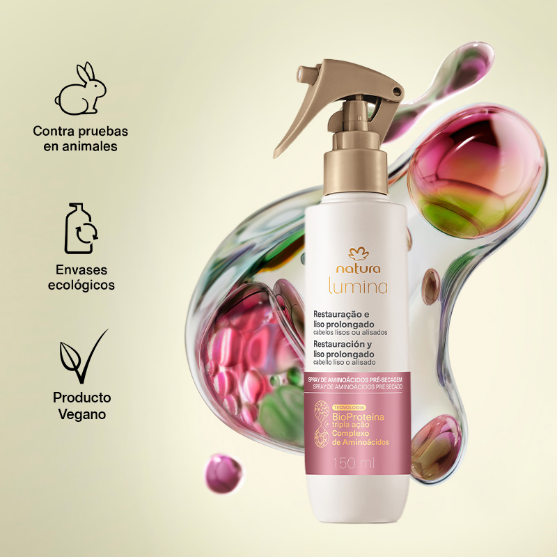 Lumina Spray de aminoácidos pre-secado restauración y lisos prolongados 150 ml
