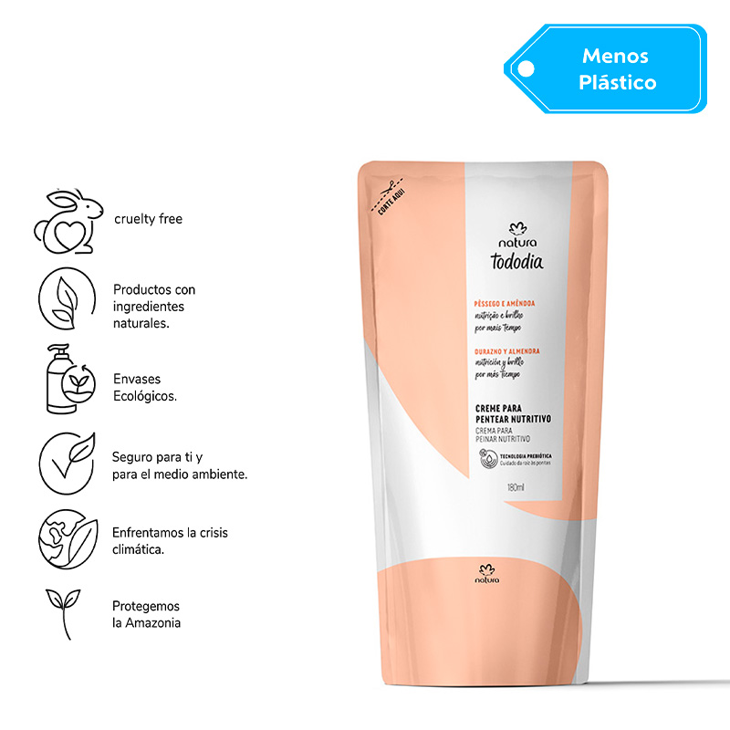 Repuesto Tododia Crema para peinar nutritiva nutrición 180 ml