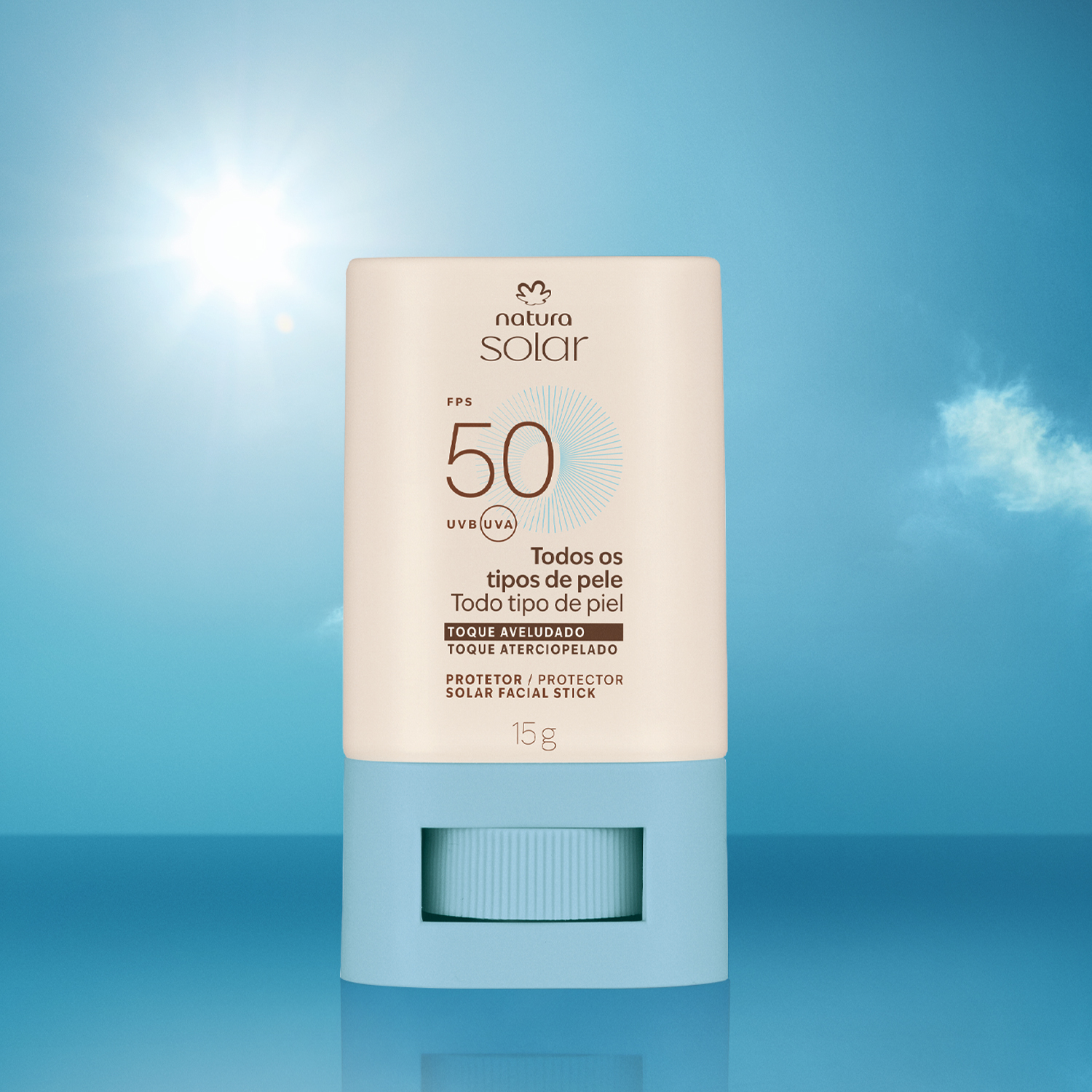 Protector Solar Facial en Barra FPS 50 Natura Solar