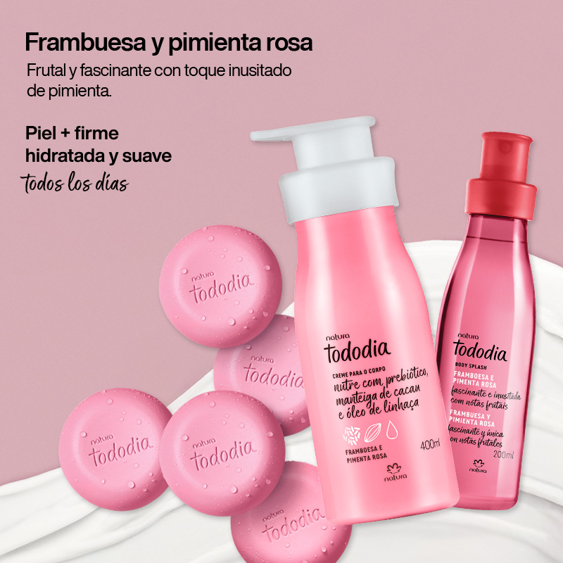 Kit Frambuesa y pimienta rosa limpieza e hidratación
