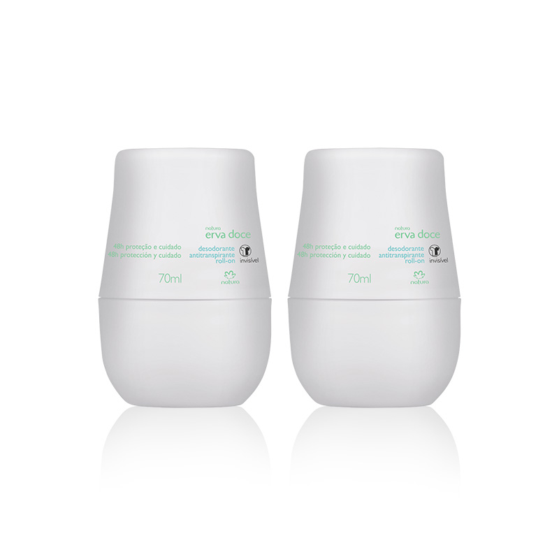 Kit Erva Doce desodorantes roll-on
