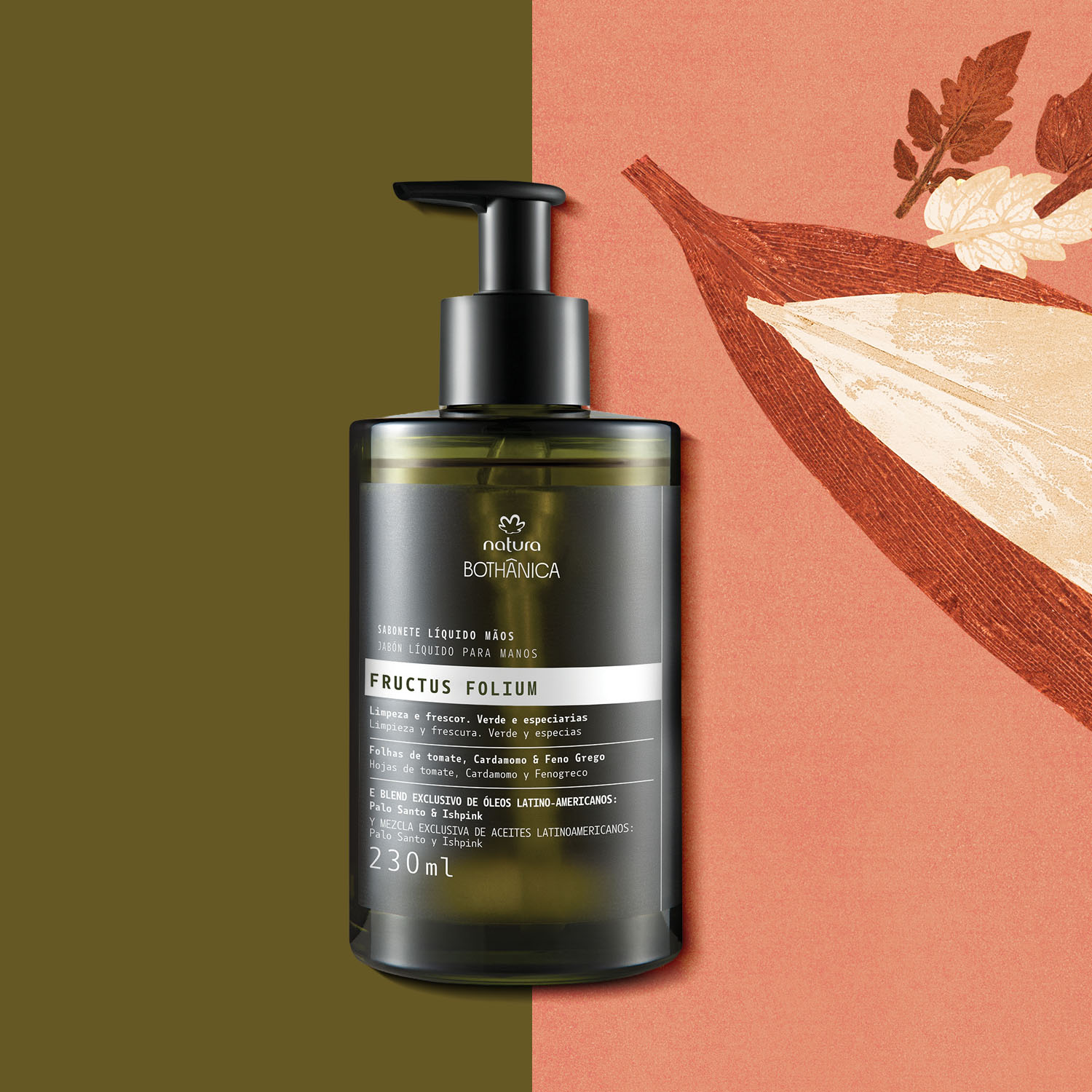 Jabón líquido para manos Natura Bothanica Fructus Folium