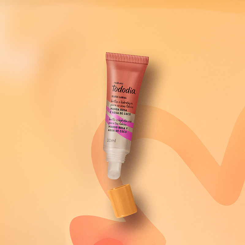 Tododia Gloss labial mango rosa y agua de coco 10 ml