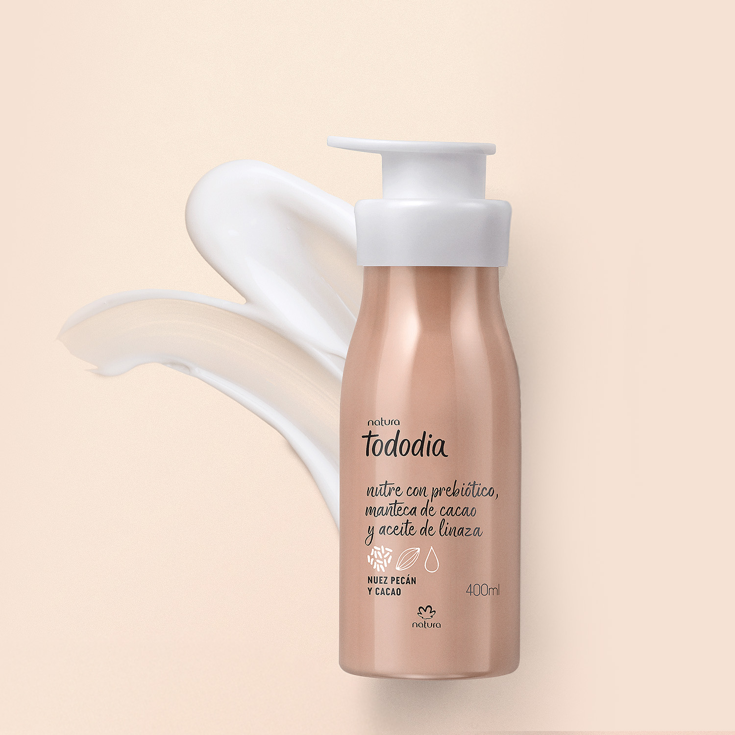Tododia Hidratante corporal nuez pecán y cacao 400 ml