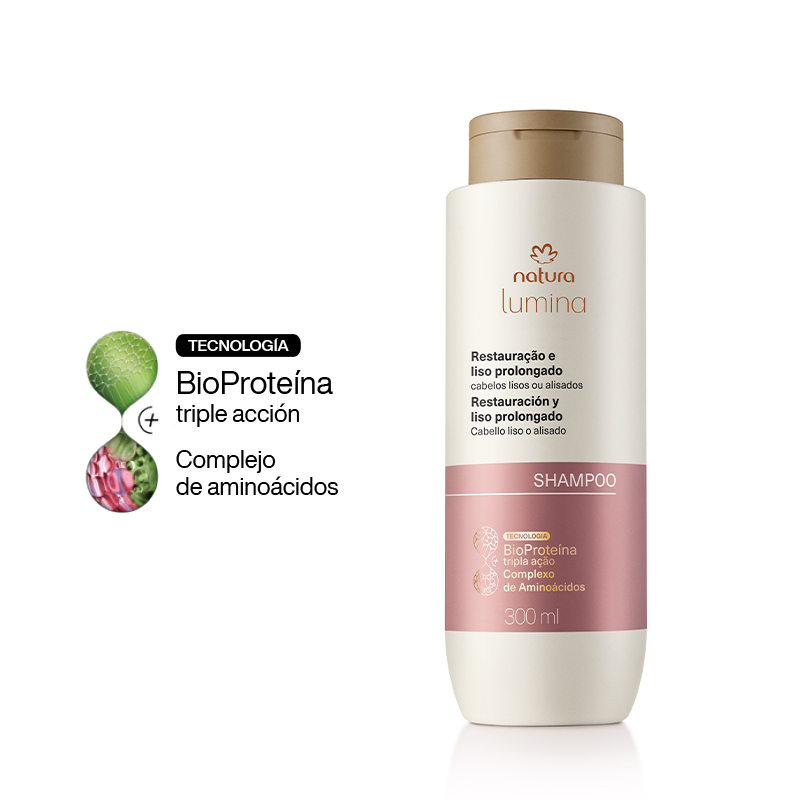 Lumina Shampoo restaurador restauración y lisos prolongados 300 ml