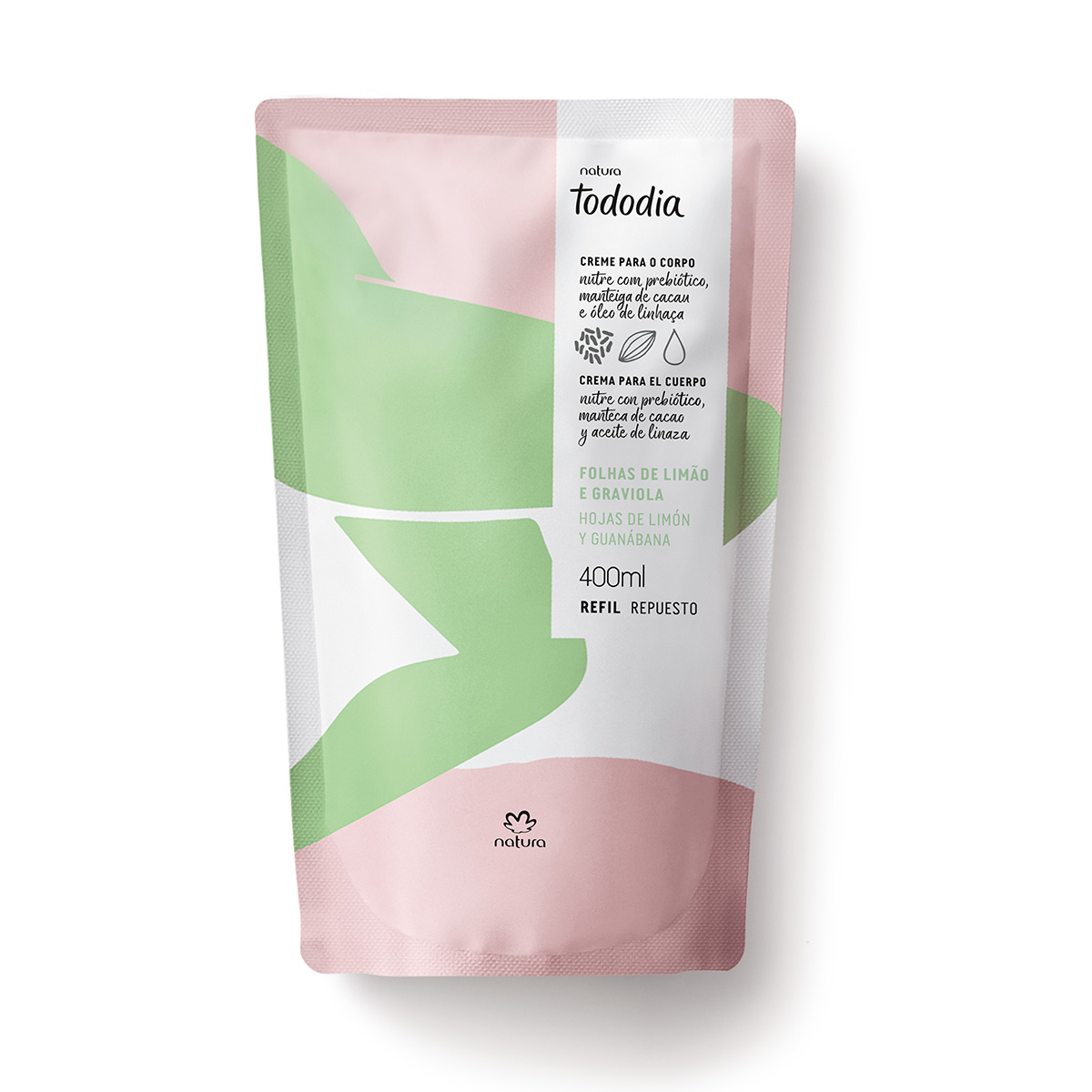 Repuesto Tododia Hidratante corporal hojas de limón y guanábana 400 ml