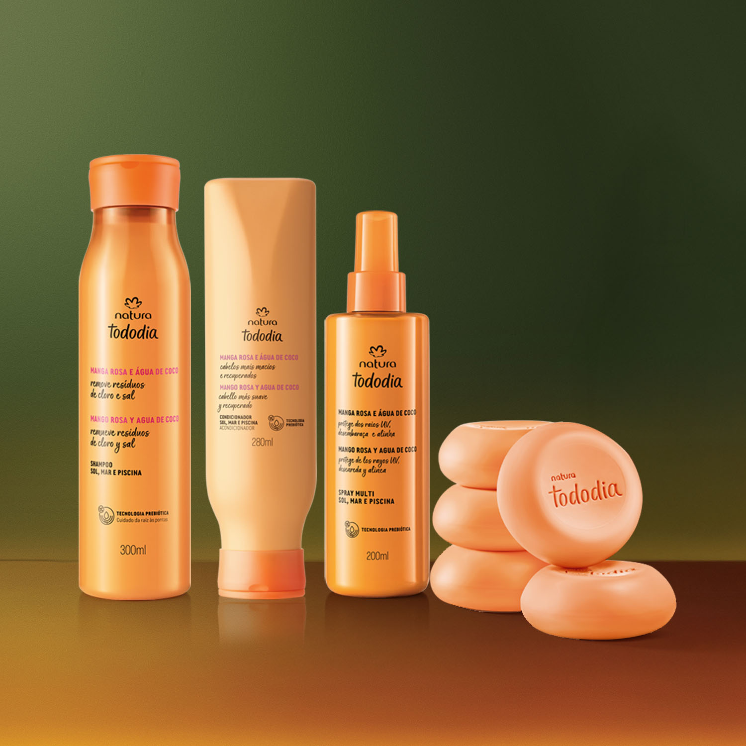 Kit Sol, Mar y Piscina Tododia Mango Rosa y Agua de Coco