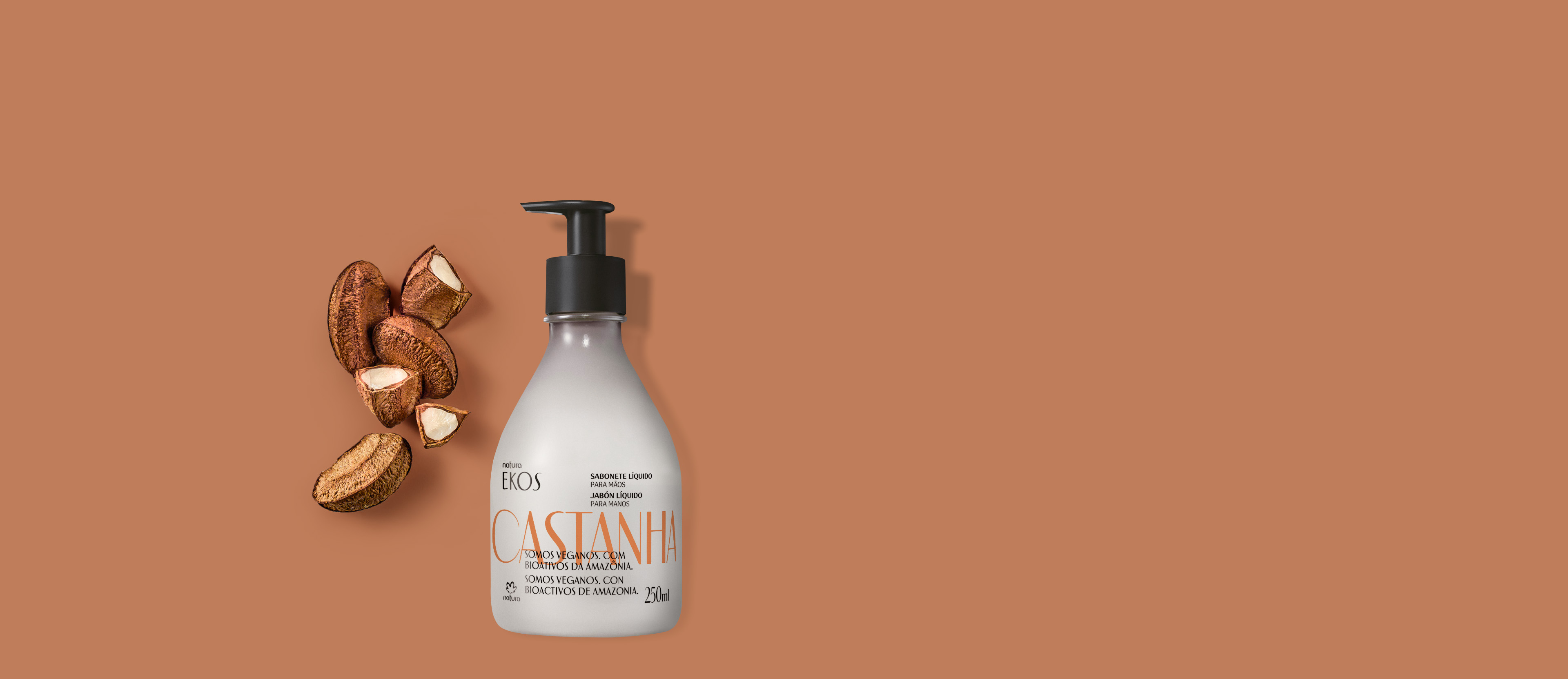 Ekos Jabón líquido para manos castaña 250 ml