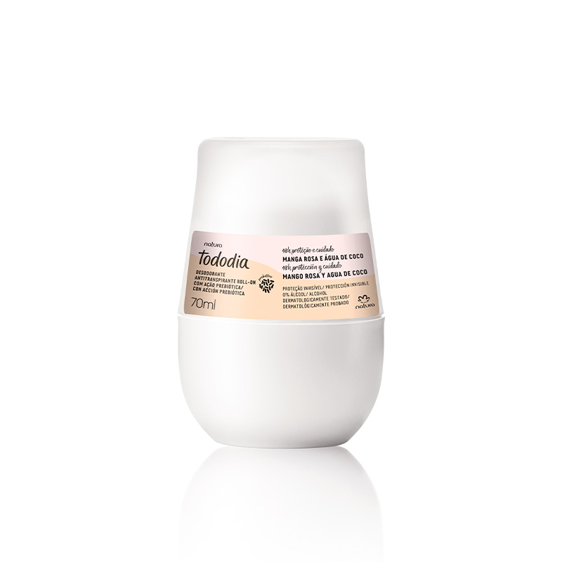 Tododia Desodorante antitranspirante roll-on mango rosa y agua de coco 70 ml
