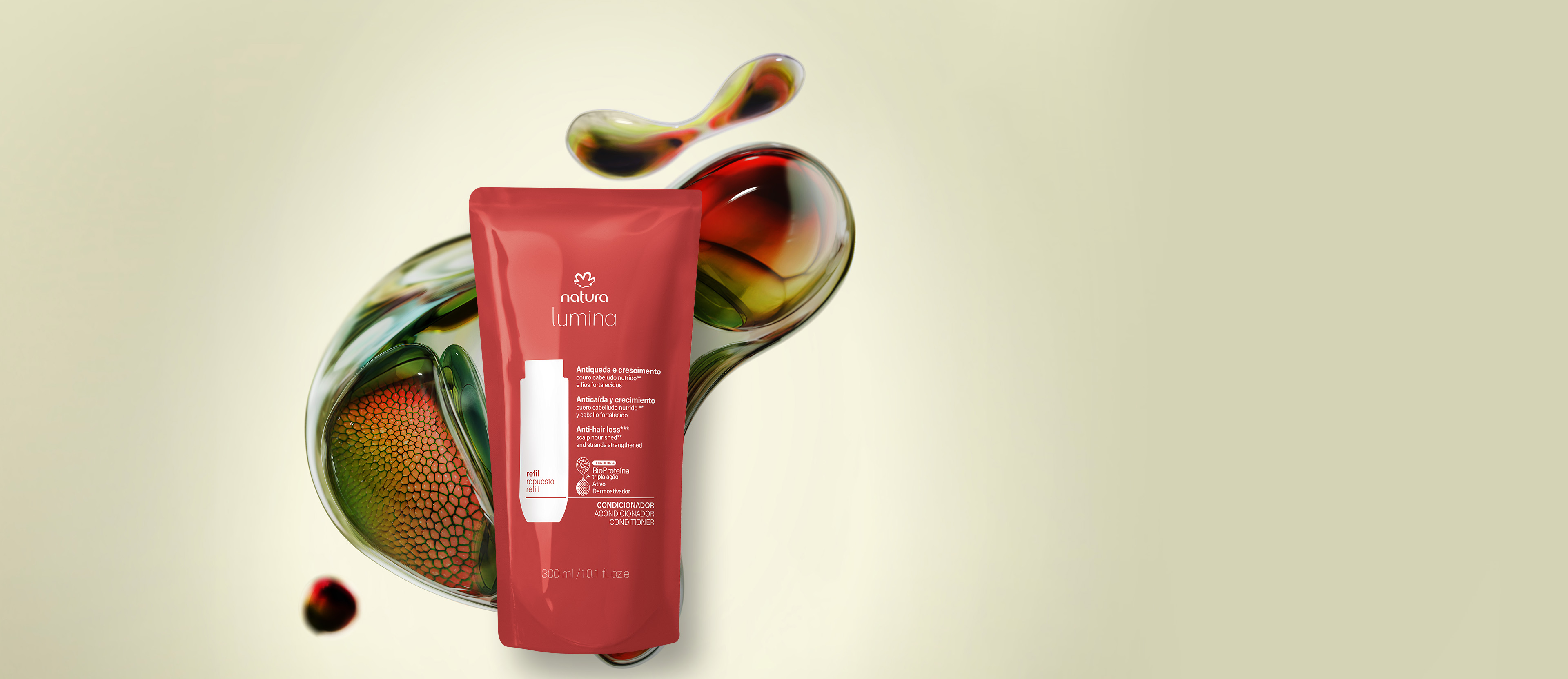 Repuesto Lumina Acondicionador fortificante anticaída y crecimiento 300 ml