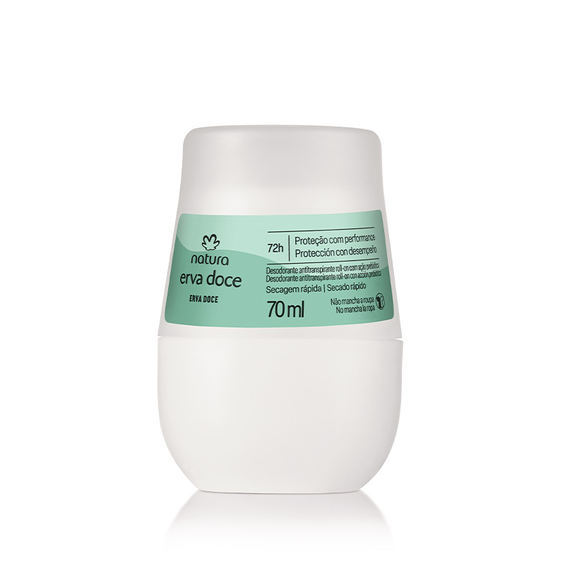 Erva doce Desodorante antitranspirante invisible roll-on  70 ml