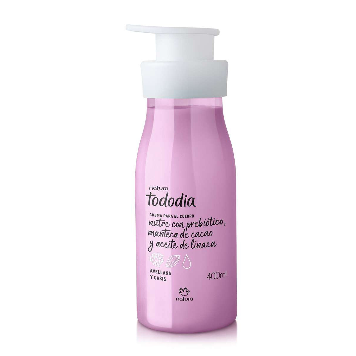 Tododia Hidratante corporal avellana y casis 400 ml