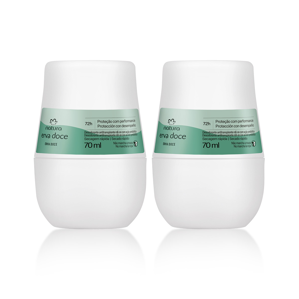 Kit Desodorante Antitranspirante Roll-on Erva Doce