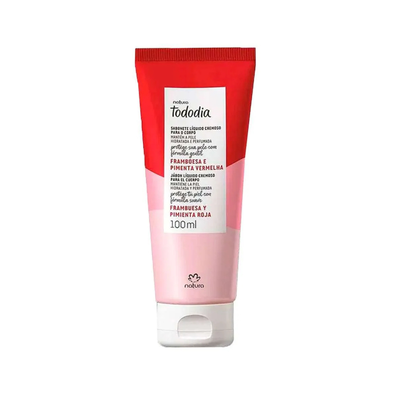 Tododia jabón cremoso para el cuerpo frambuesa y pimienta roja 100 ml