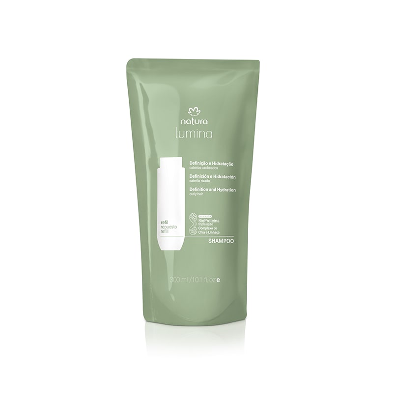 Repuesto Lumina Shampoo cremoso definición e hidratación 300 ml