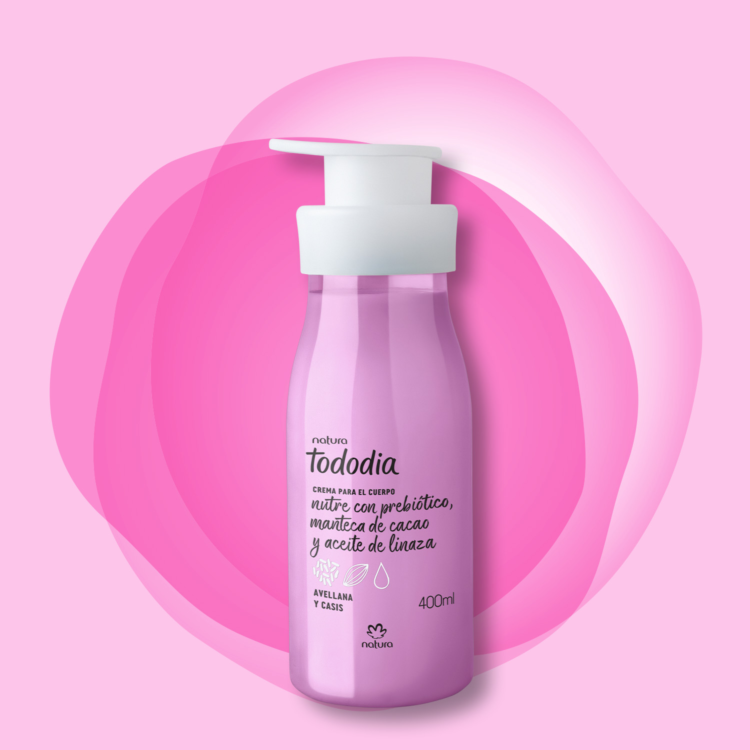 Tododia Hidratante corporal avellana y casis 400 ml