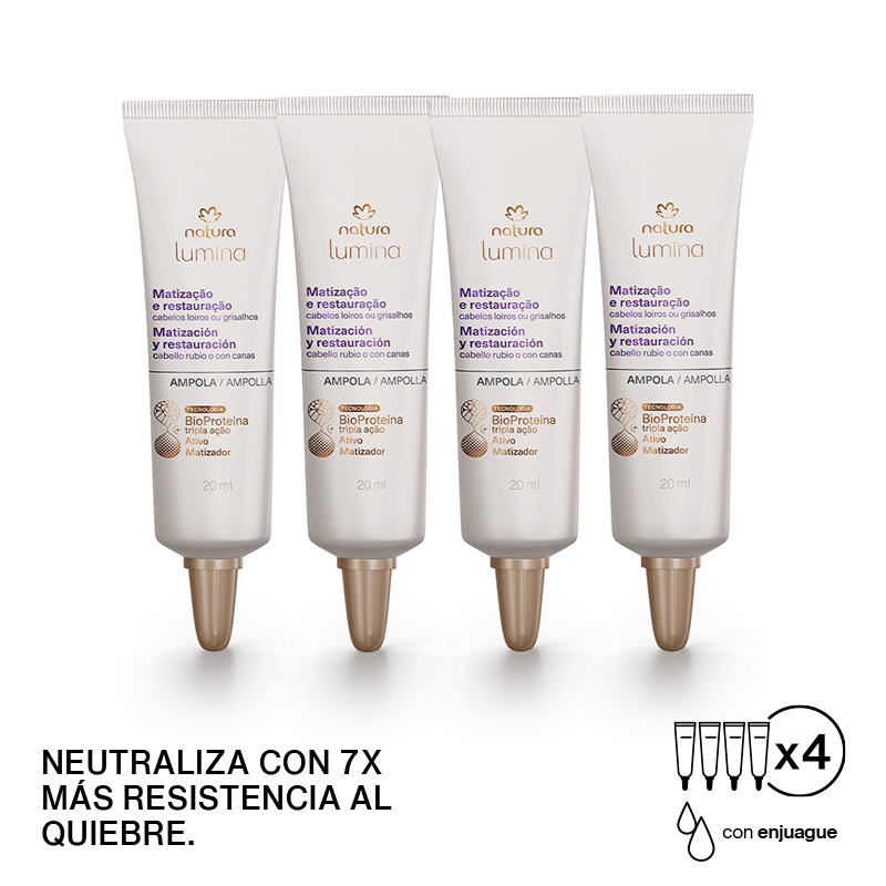 Lumina Ampolla restauración antiamarillamiento rubios y canas 20 ml