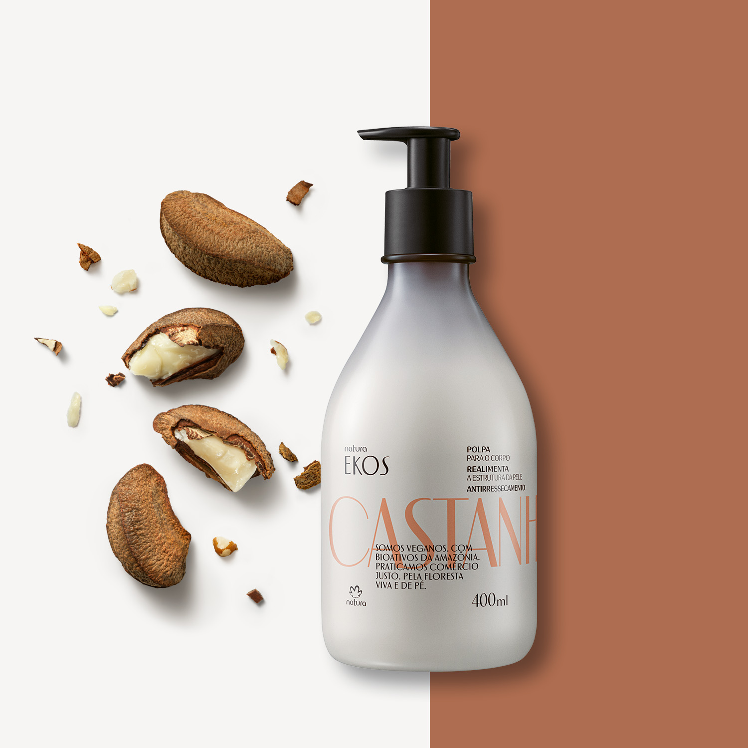 Ekos Pulpa hidratante corporal castaña 400 ml