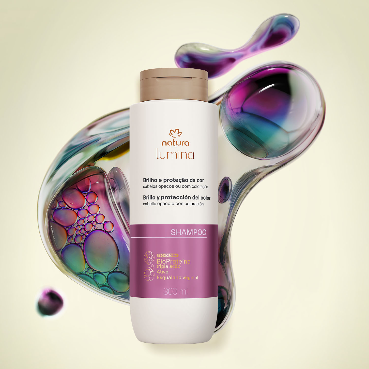 Lumina Shampoo revitalizante brillo 300 ml