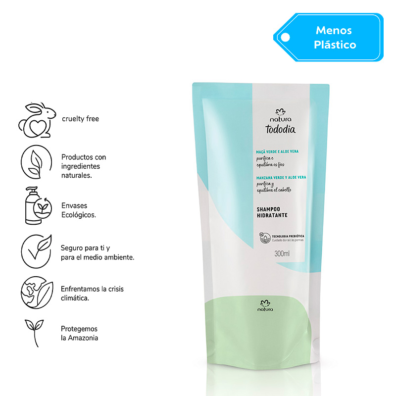 Repuesto Tododia Shampoo hidratante hidratación 300 ml