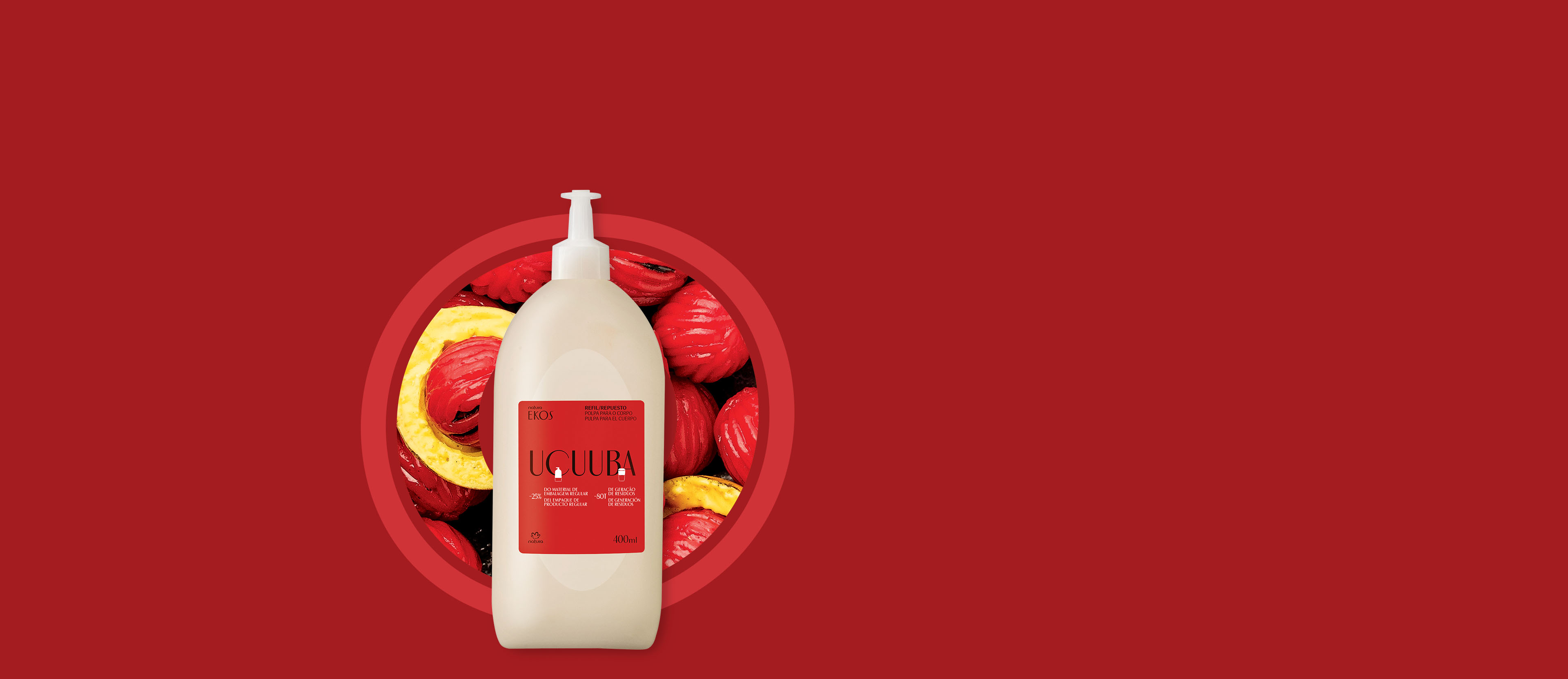 Repuesto Ekos Pulpa hidratante corporal ucuuba 400 ml