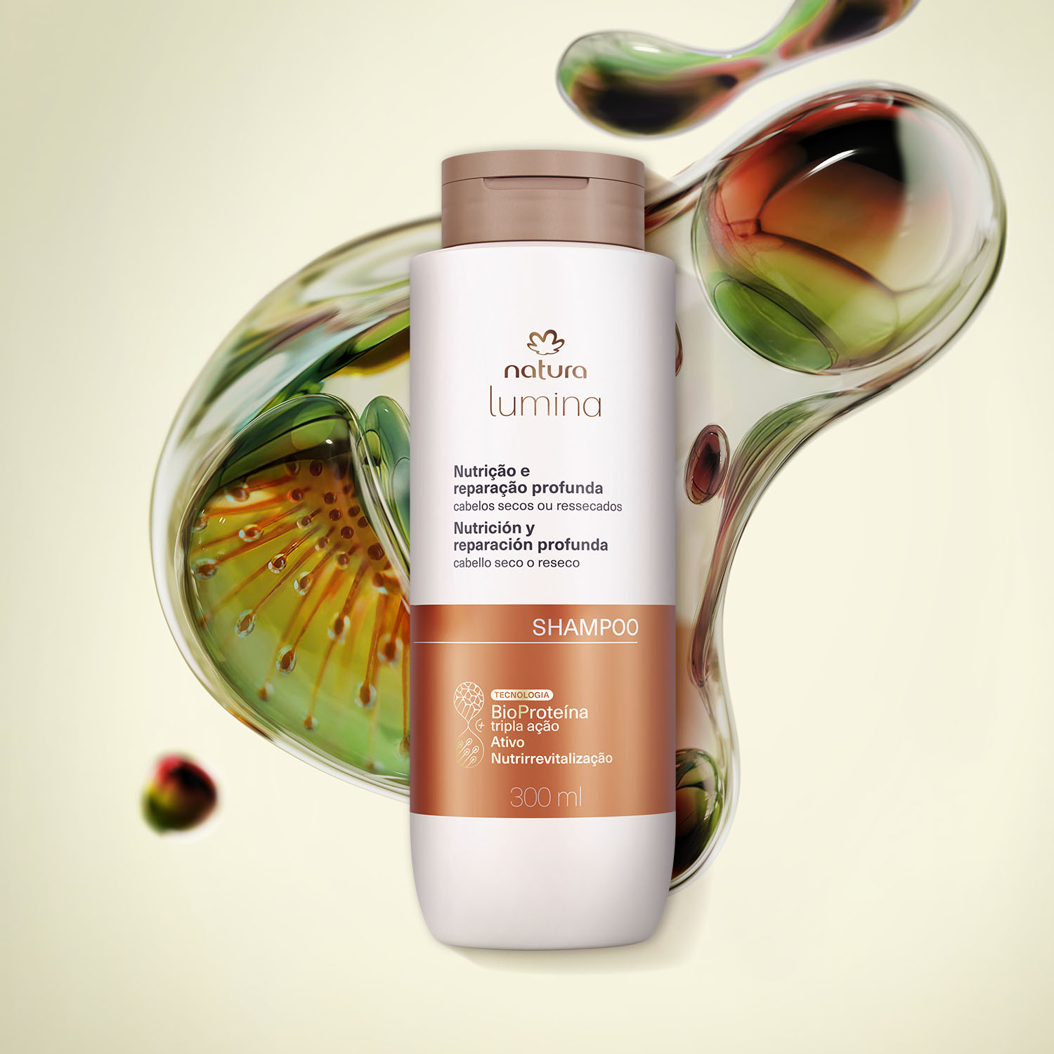 Lumina Shampoo nutritivo limpieza y nutrición 300 ml