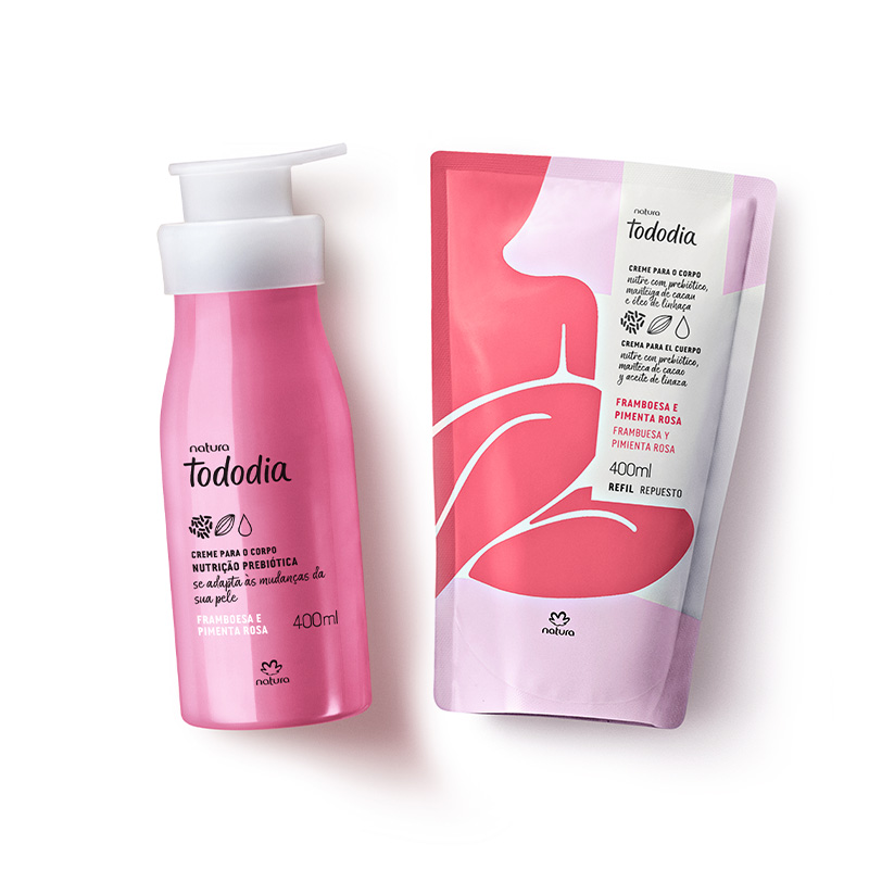 Set Tododia Hidratante corporal frambuesa y pimienta rosa