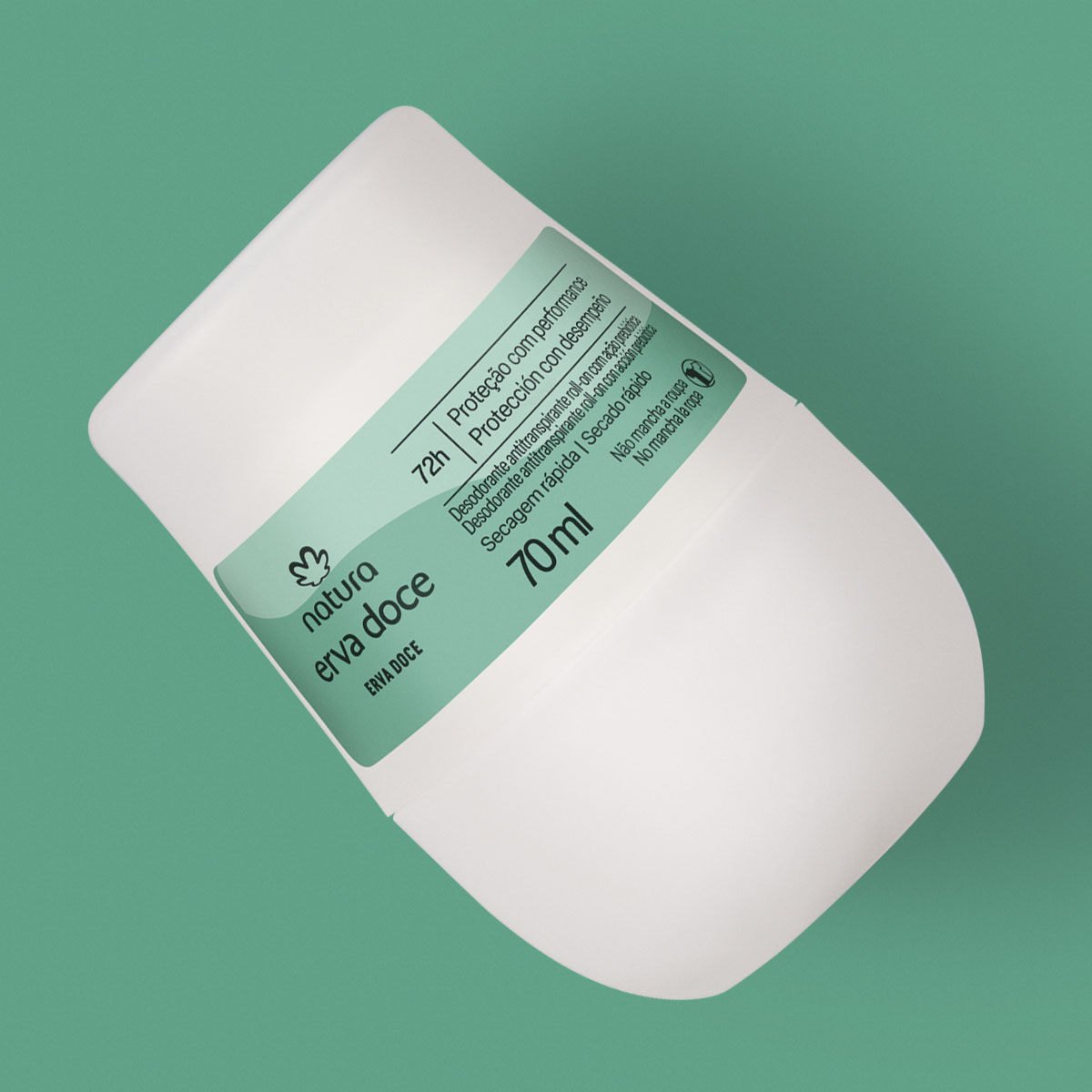 Erva doce Desodorante antitranspirante invisible roll-on  70 ml